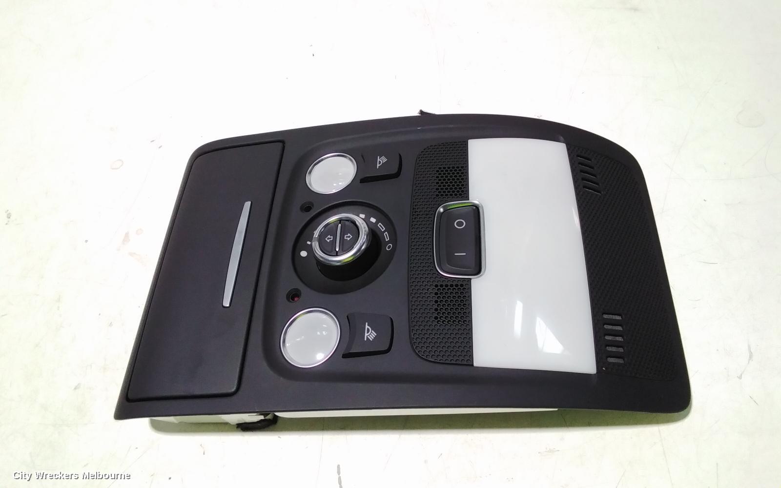 AUDI Q5 COURTESY LIGHT, FRONT (CENTRE), W/ SUNROOF CONTROLS, 8R, 03/2009 - 01/2017