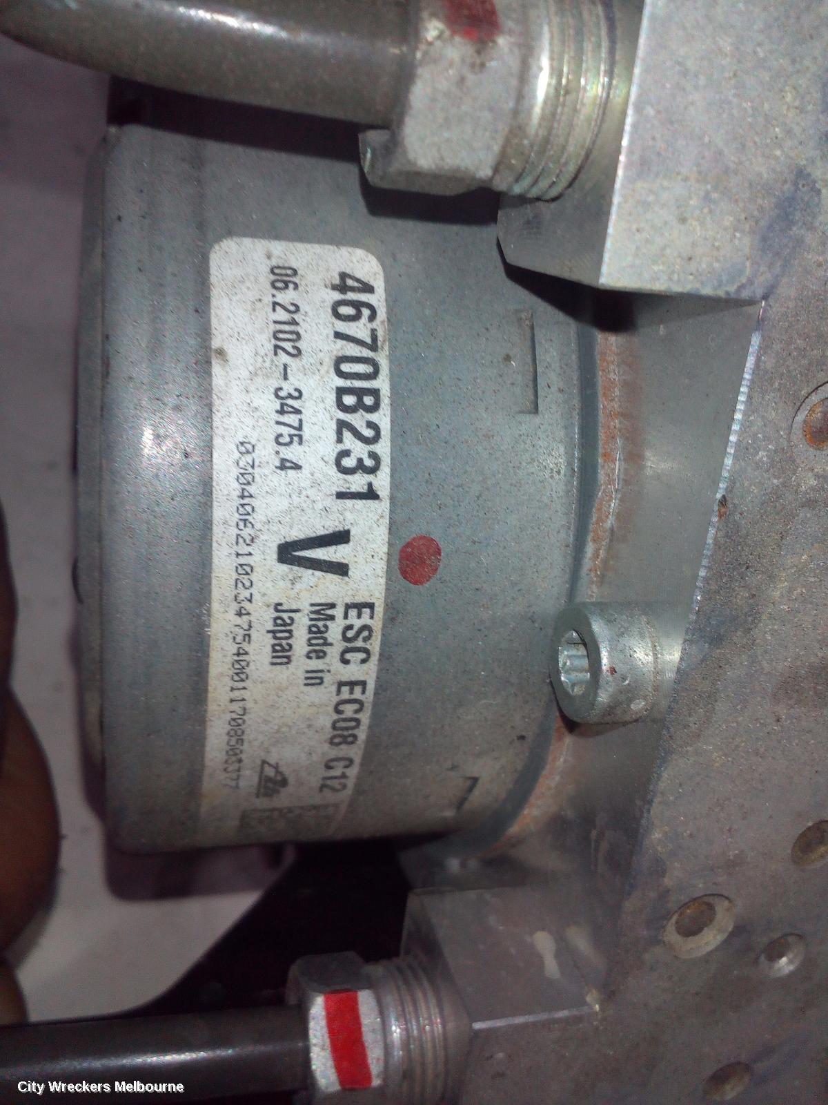 MITSUBISHI OUTLANDER ABS PUMP/MODULATOR, ZK-ZL, NON ACTIVE EMERGENCY BRAKING TYPE, P/N 4670B231, 04/2015 ONWARDS