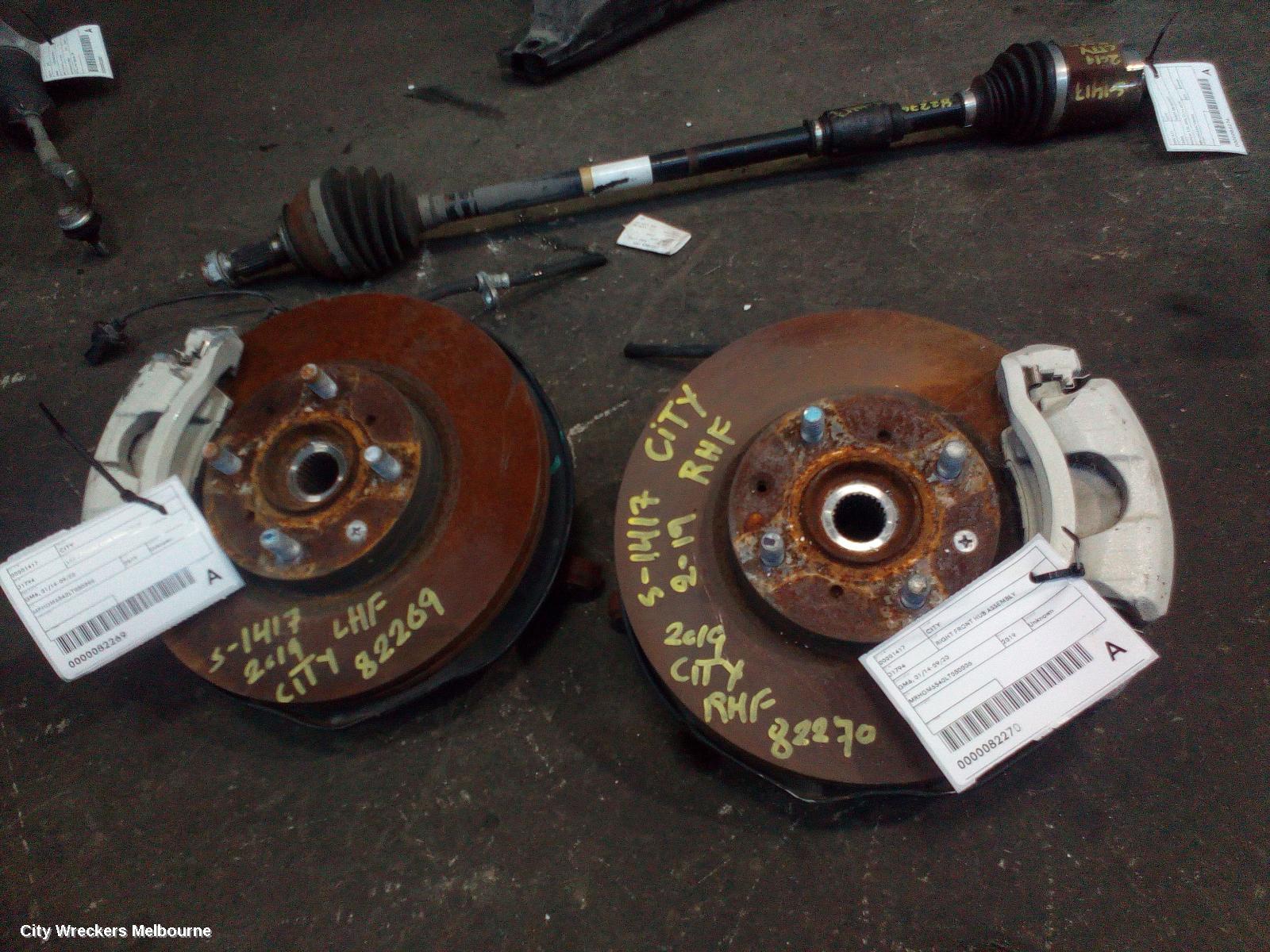 HONDA CITY RIGHT FRONT HUB ASSEMBLY, GM6, 01/2014 - 09/2020