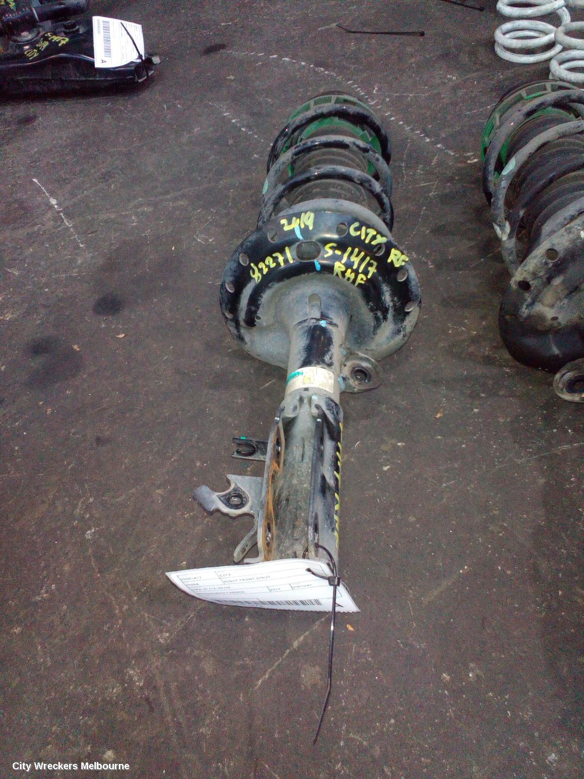 HONDA CITY RIGHT FRONT STRUT, GM6, 01/2014 - 09/2020