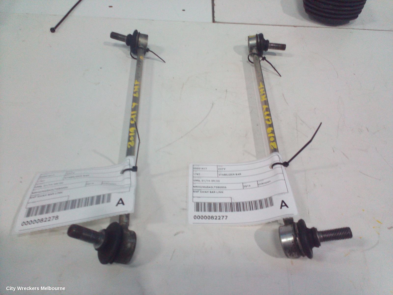 HONDA CITY STABILISER BAR, GM6, 01/2014 - 09/2020