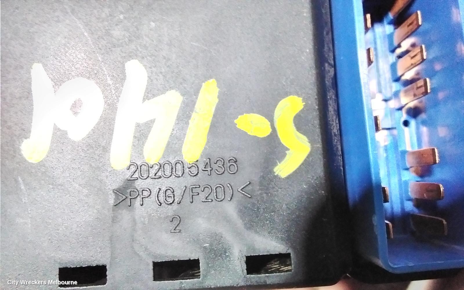 HOLDEN CAPTIVA PWR DR WIND SWITCH, RH FRONT (MASTER SWITCH), CAPTIVA 7 (VIN KL3C), CG, 01/2014 - 06/2018
