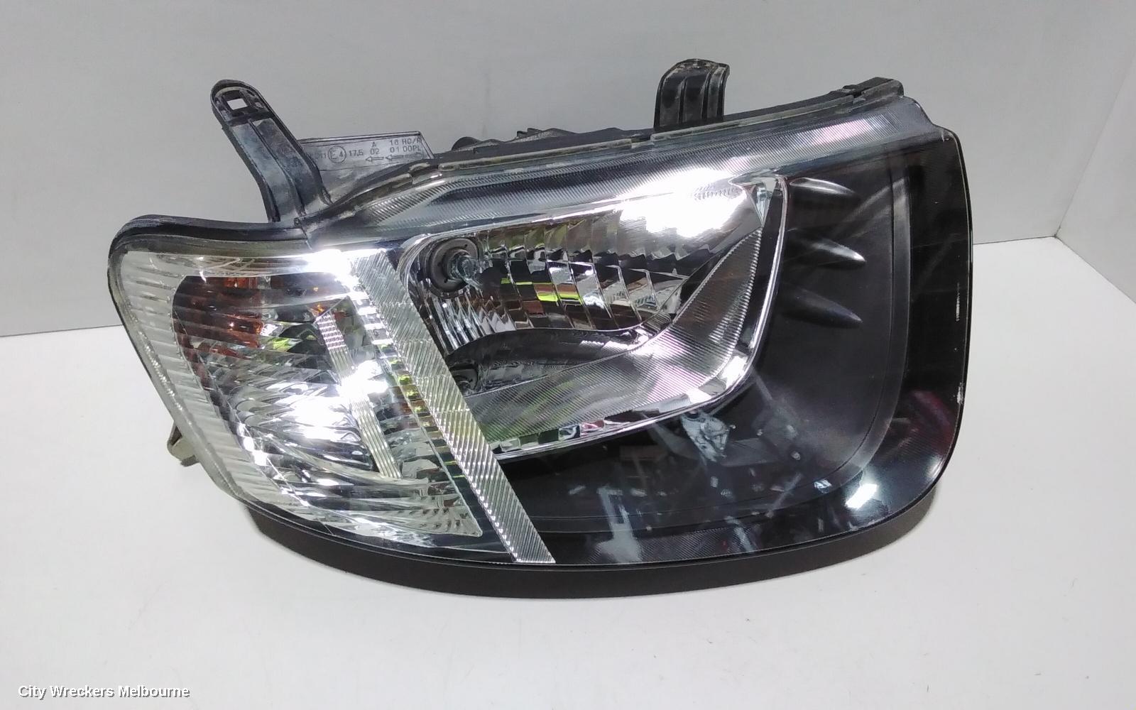 MITSUBISHI TRITON RIGHT HEADLAMP, ML, HALOGEN, STRAIGHT, CLEAR BLINKER LENS TYPE, 07/2006 - 08/2009