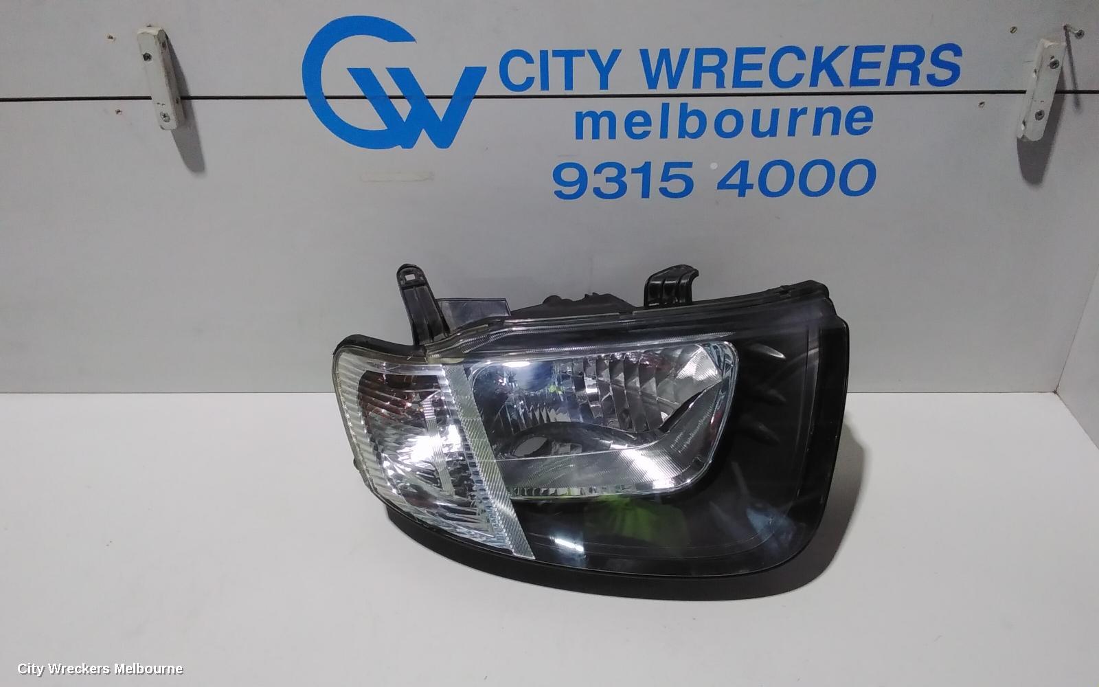 MITSUBISHI TRITON RIGHT HEADLAMP, ML, HALOGEN, STRAIGHT, CLEAR BLINKER LENS TYPE, 07/2006 - 08/2009