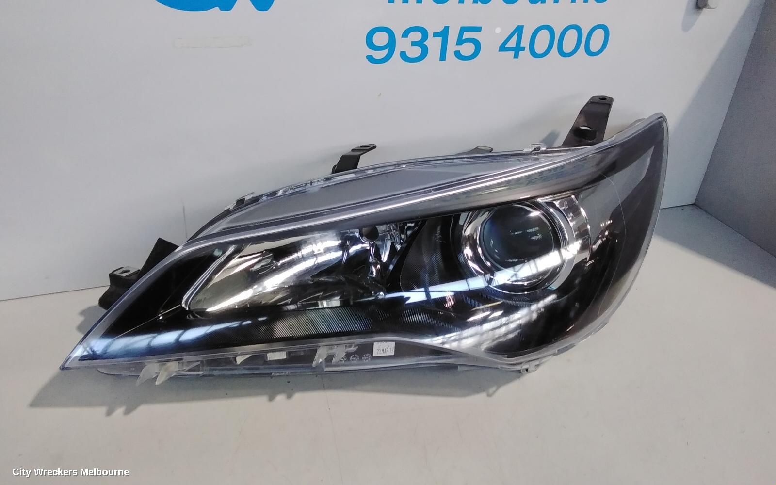 TOYOTA CAMRY LEFT HEADLAMP, ASV50/AVV50, ATARA SL/HYBRID, BLACK INSERT TYPE, 05/2015 - 10/2017