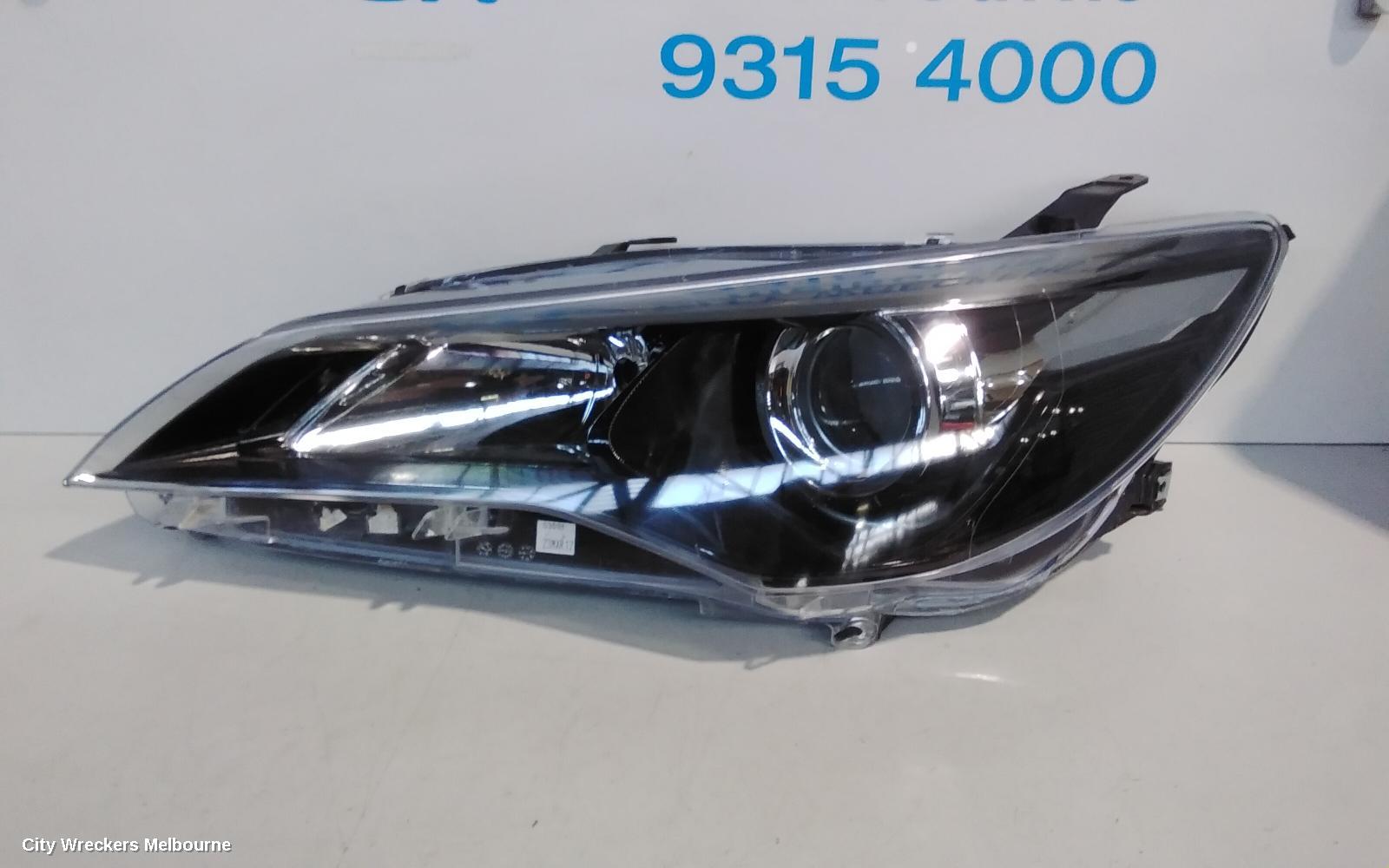 TOYOTA CAMRY LEFT HEADLAMP, ASV50/AVV50, ATARA SL/HYBRID, BLACK INSERT TYPE, 05/2015 - 10/2017