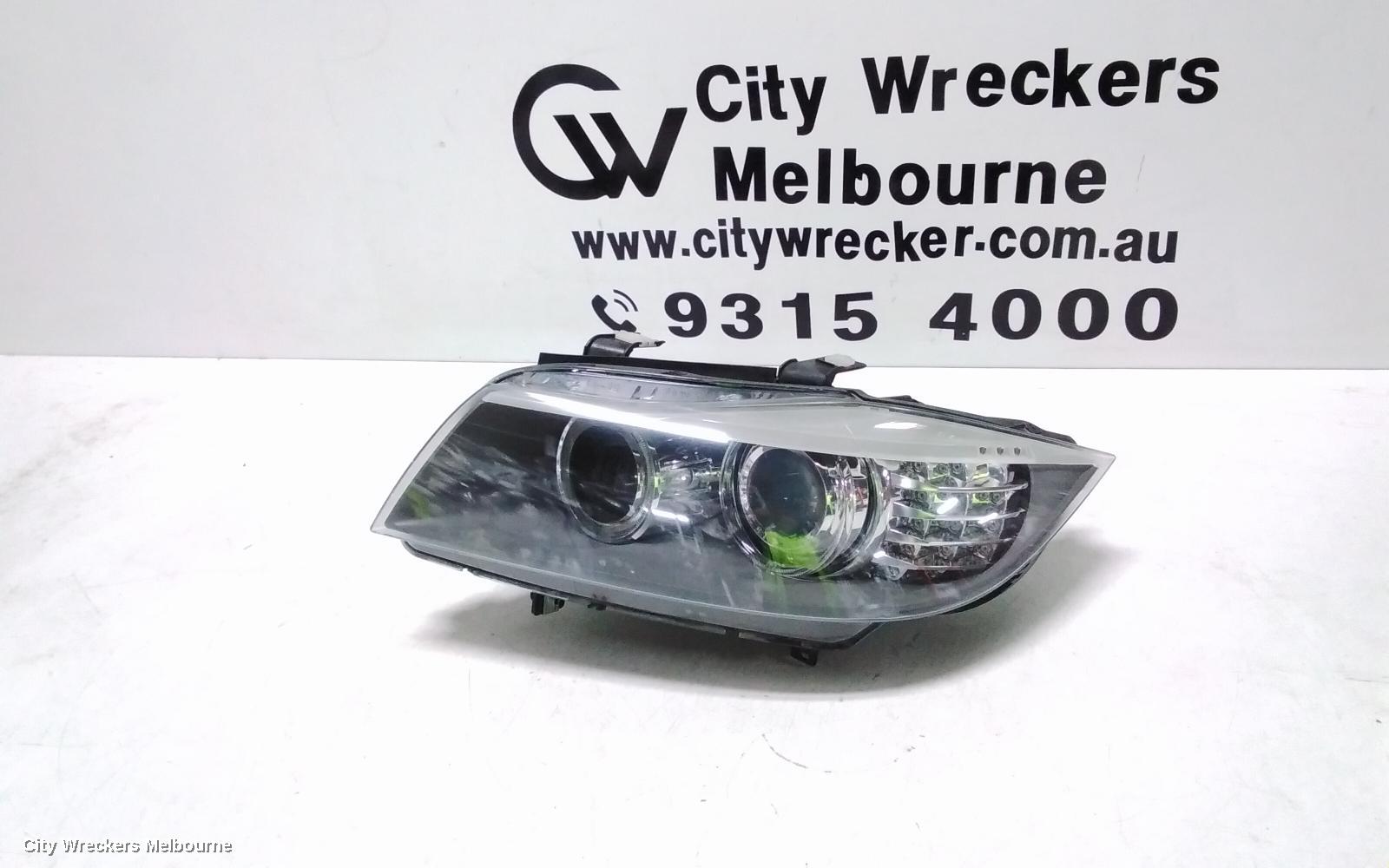 BMW 3 SERIES LEFT HEADLAMP, E90/E91, SEDAN/WAGON, BI-XENON, NON ADAPTIVE TYPE, 11/2008 - 09/2013