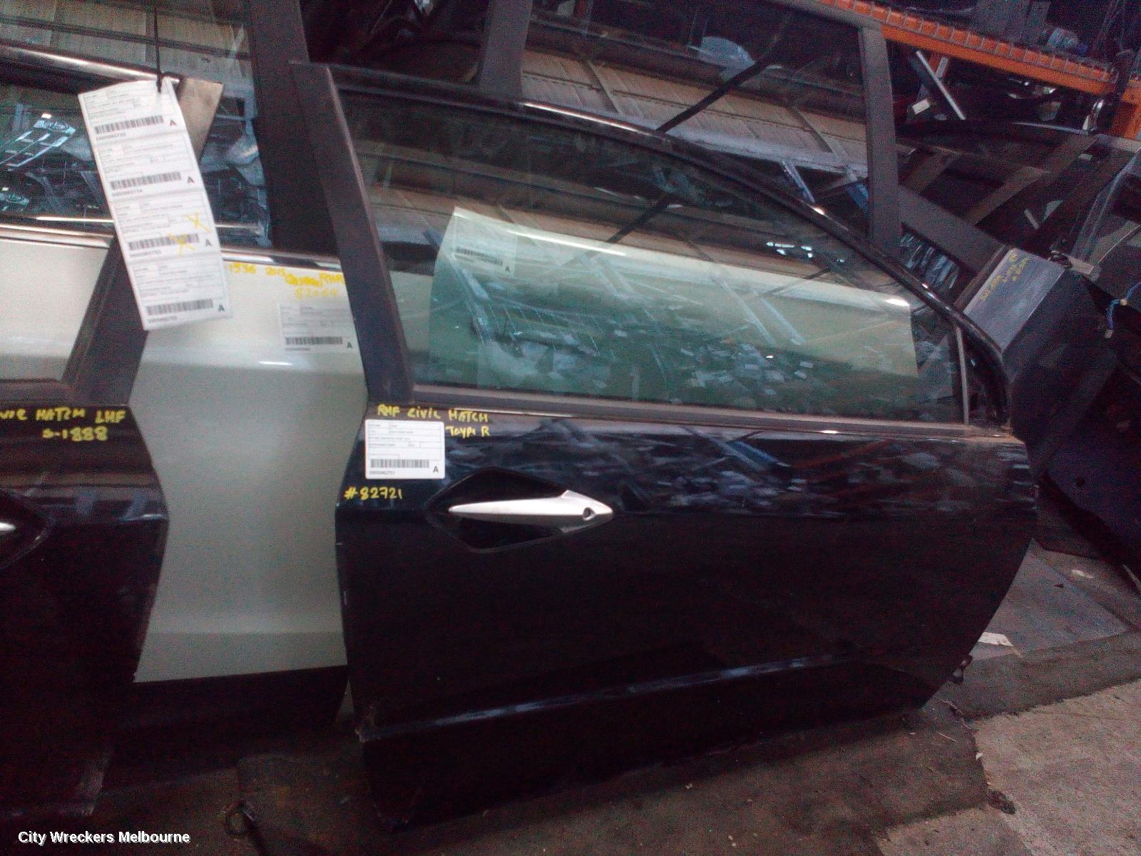 HONDA CIVIC RIGHT FRONT DOOR, 8TH GEN, 3DR HATCH, 07/2007 - 12/2011