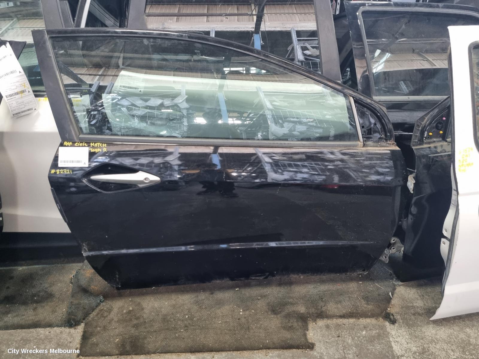 HONDA CIVIC RIGHT FRONT DOOR, 8TH GEN, 3DR HATCH, 07/2007 - 12/2011