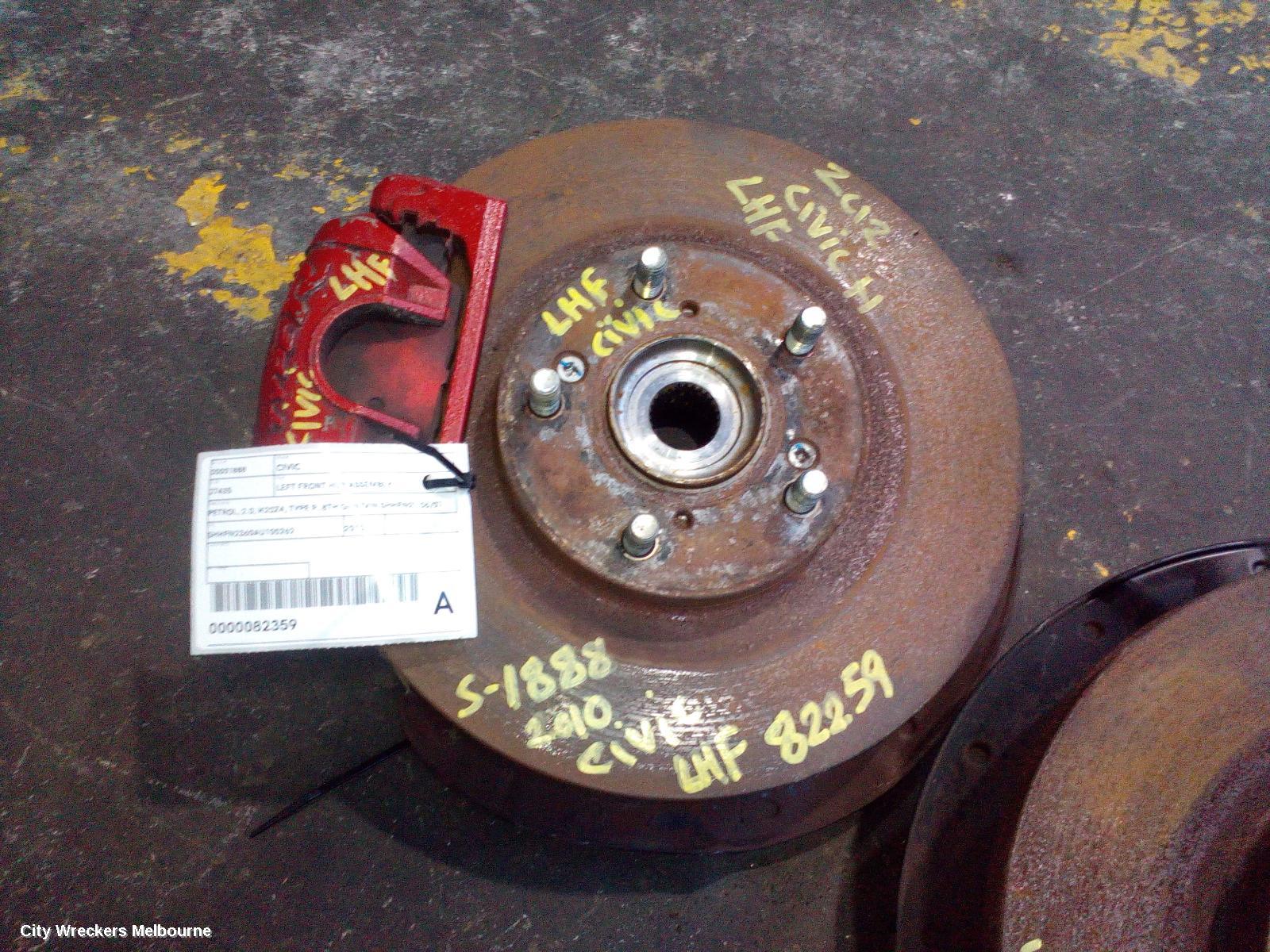 HONDA CIVIC LEFT FRONT HUB ASSEMBLY, PETROL, 2.0, K20Z4, TYPE R, 8TH GEN (VIN SHHFN2), 06/2007 - 12/2011
