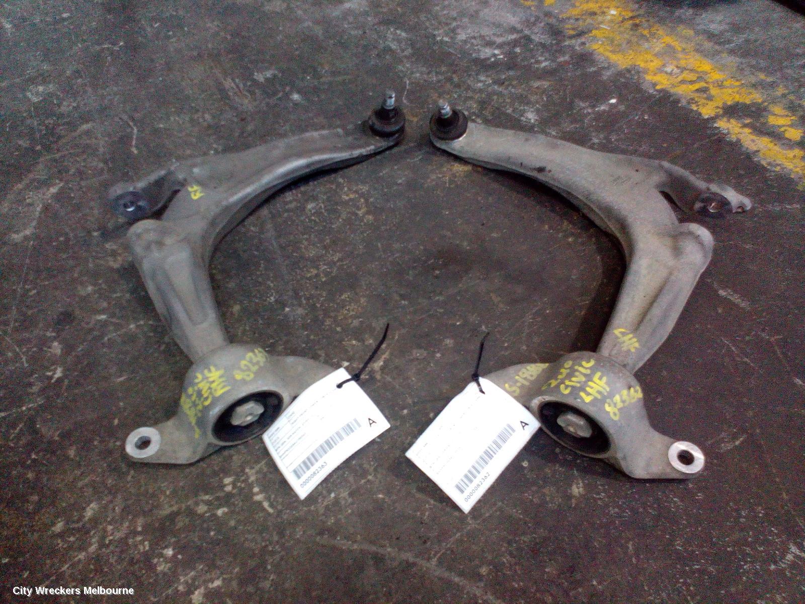 HONDA CIVIC RIGHT FRONT LOWER CONTROL ARM, 8TH GEN, 3DR HATCH, 07/2007 - 12/2011