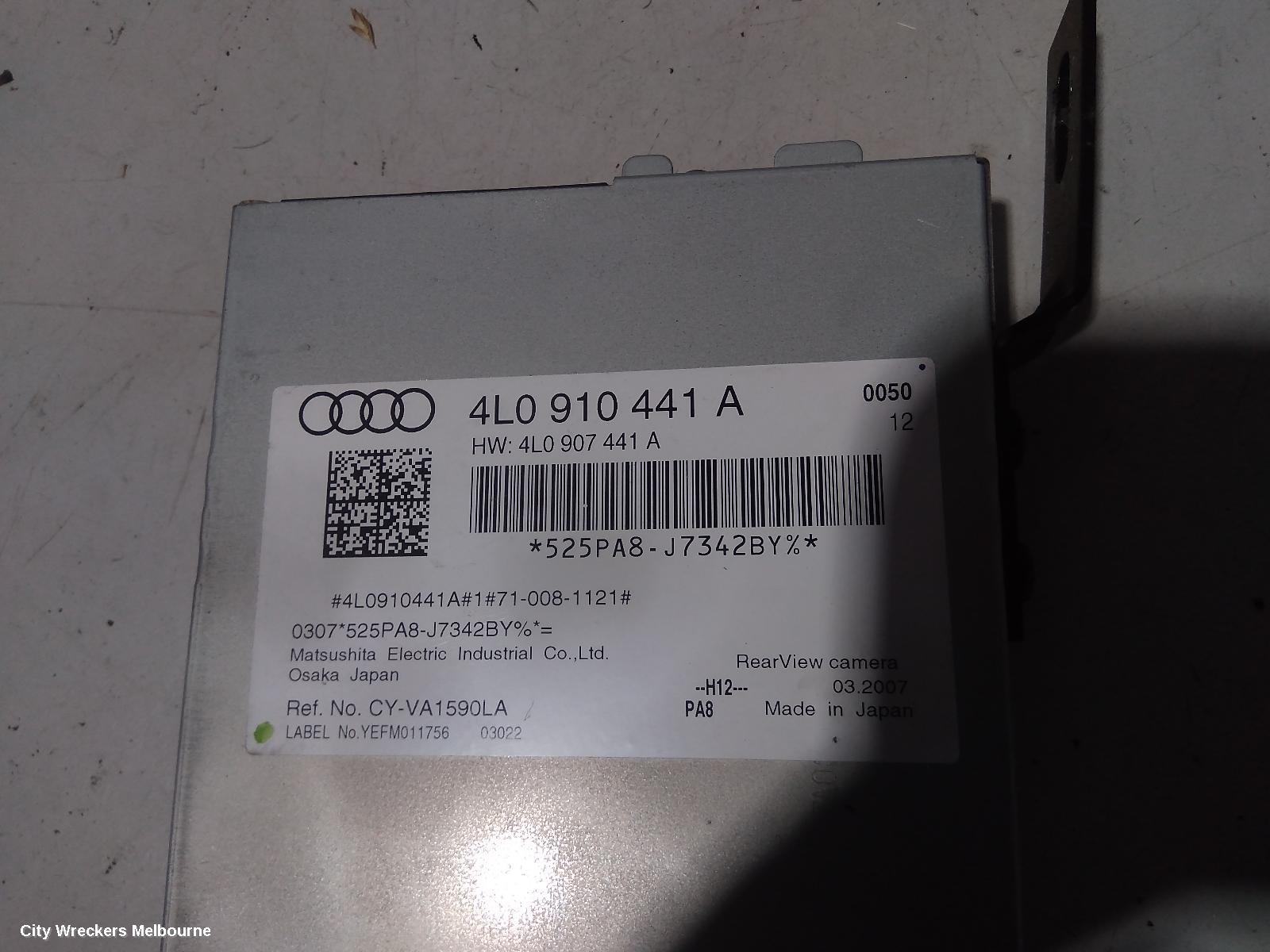 AUDI Q7, 4L, 09/2006 - 08/2015, REAR VIEW CAMERA MODULE P/N 4L0 910 441 A: 82397