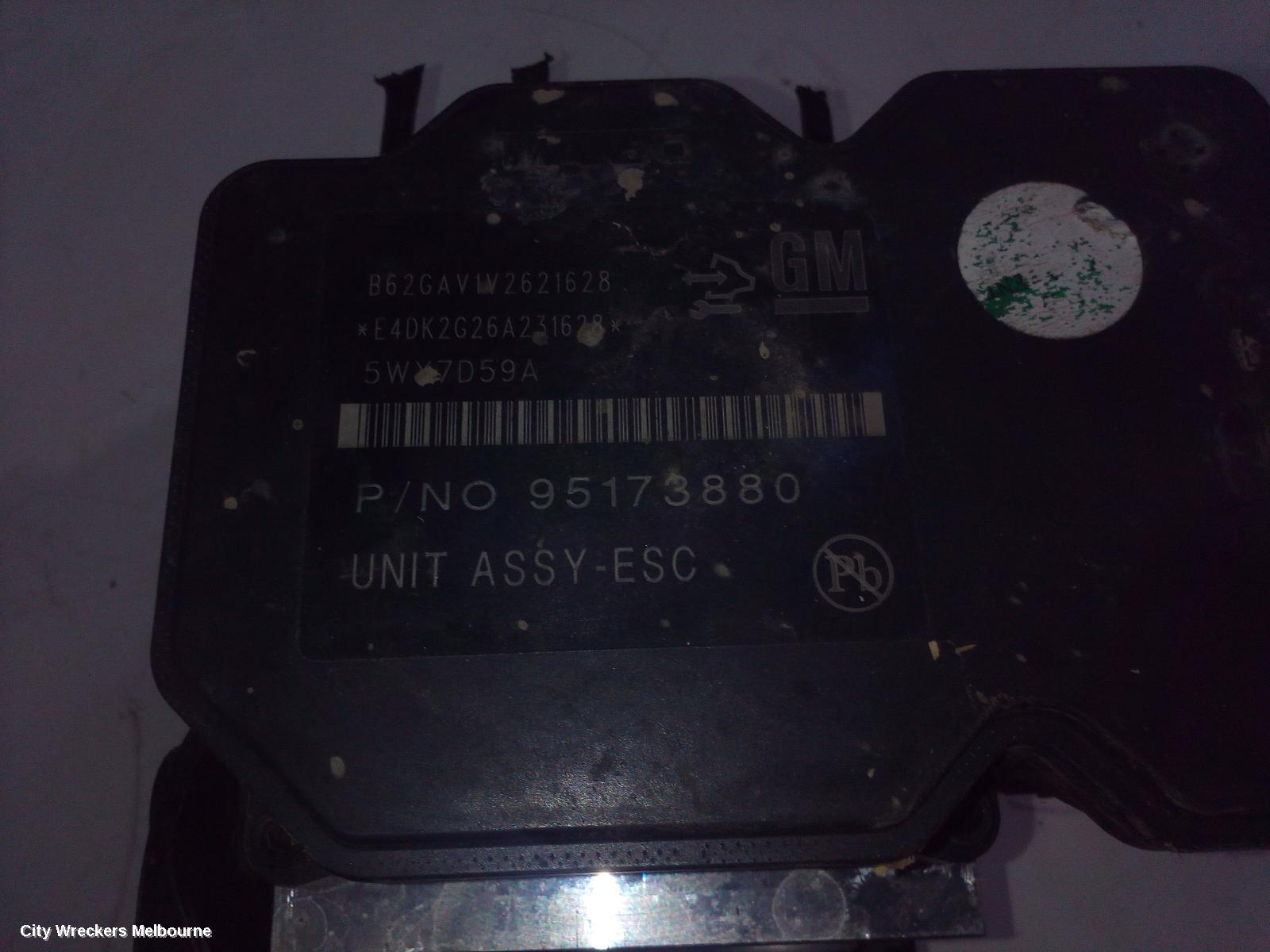 HOLDEN BARINA ABS PUMP/MODULATOR, TM, 11/2011 - 12/2018