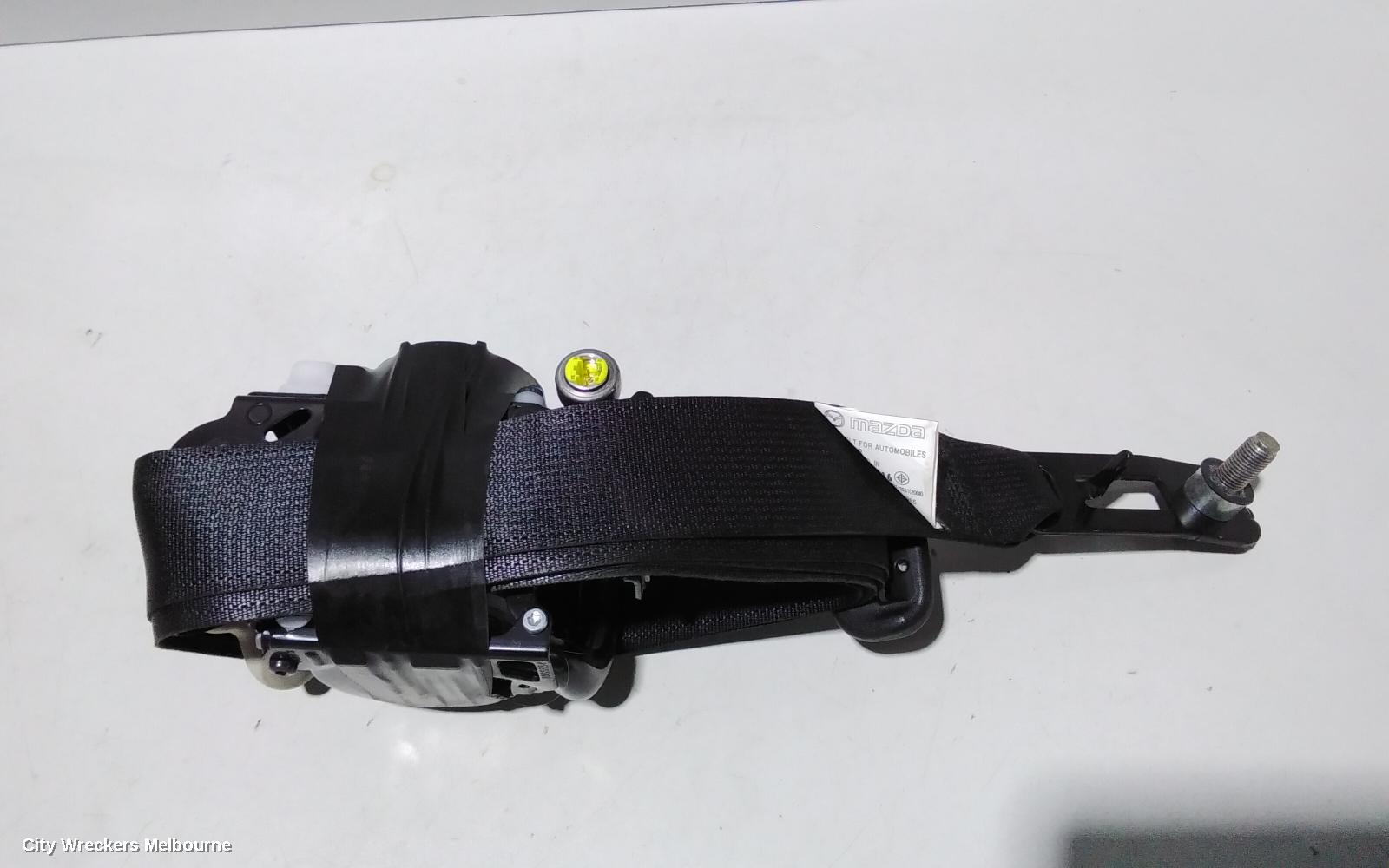 MAZDA CX3 SEATBELT/STALK, RH FRONT, SEAT BELT ONLY, DK, 03/2015 ONWARDS