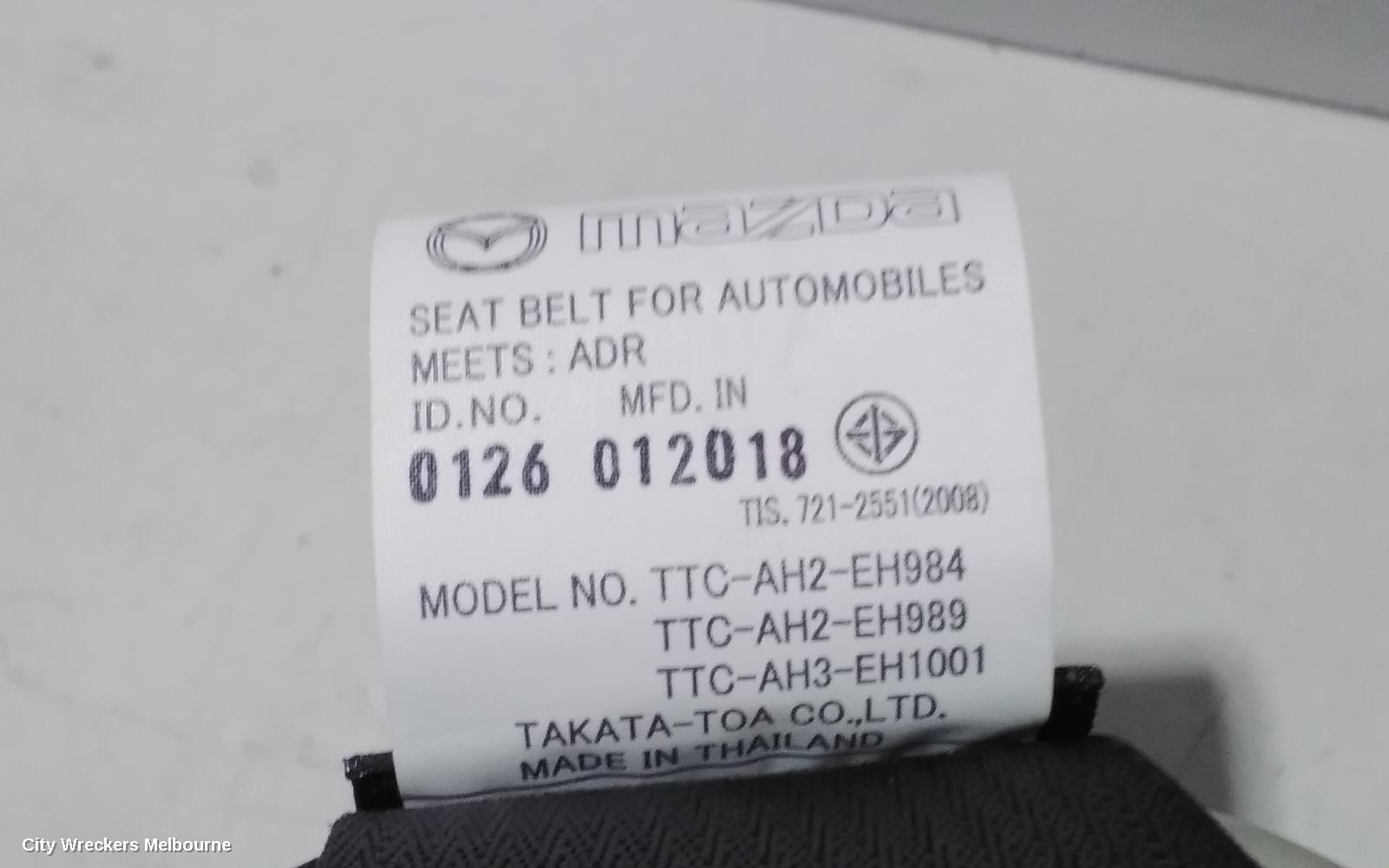 MAZDA CX3 SEATBELT/STALK, LH FRONT, SEAT BELT ONLY, DK, 03/2015 ONWARDS