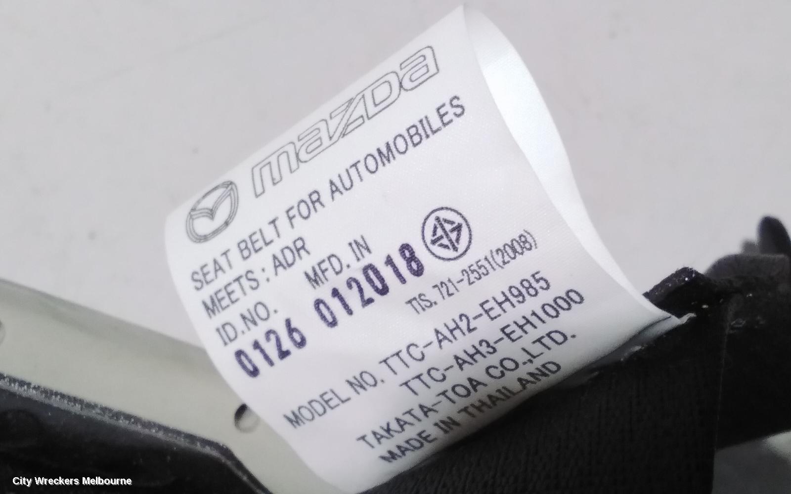 MAZDA CX3 SEATBELT/STALK, RH FRONT, SEAT BELT ONLY, DK, 03/2015 ONWARDS