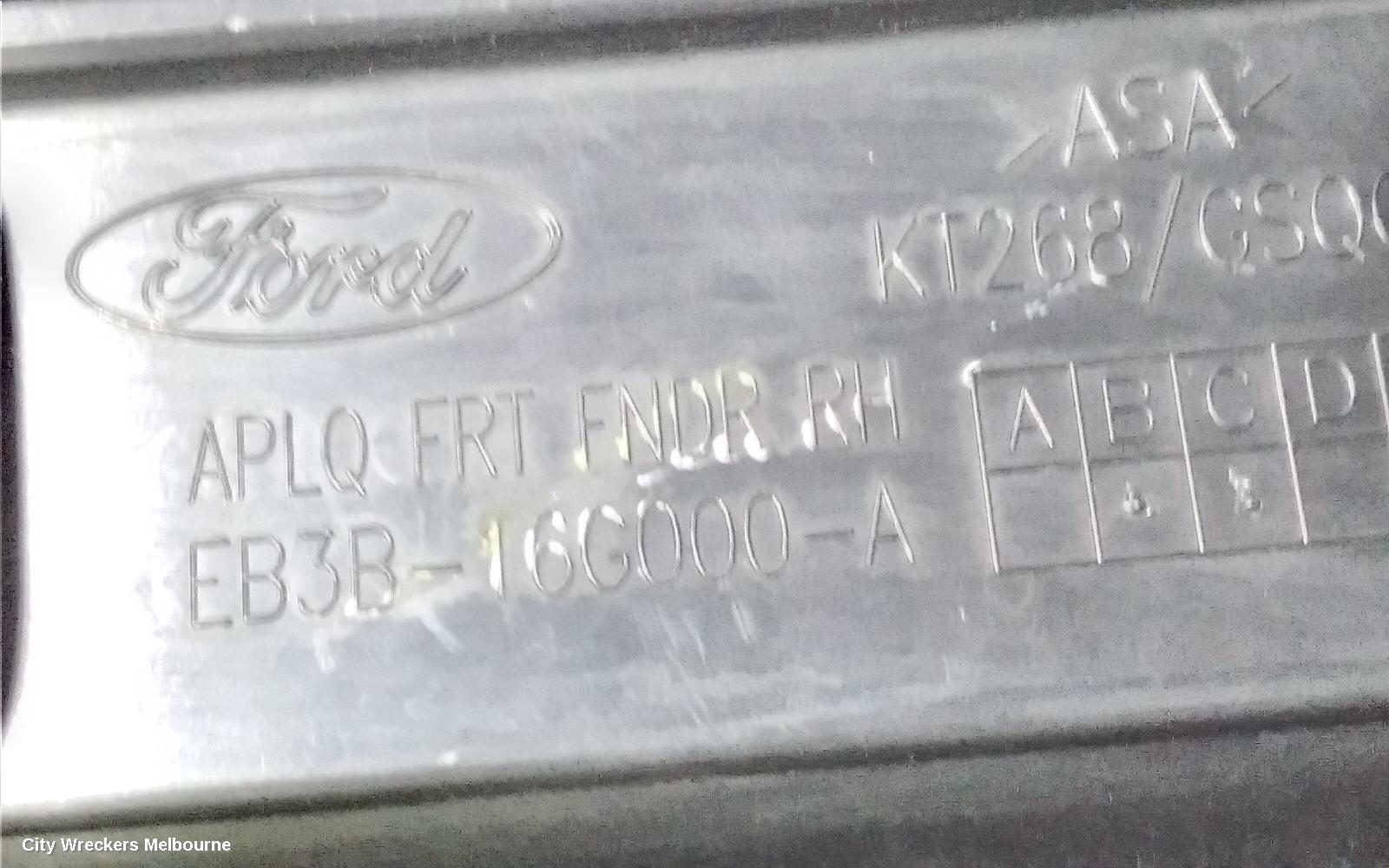 FORD RANGER RIGHT INDICATOR/FOG/SIDE, GUARD VENT, W/ REPEATER LAMP, PX SERIES 2-3, 06/2015 ONWARDS