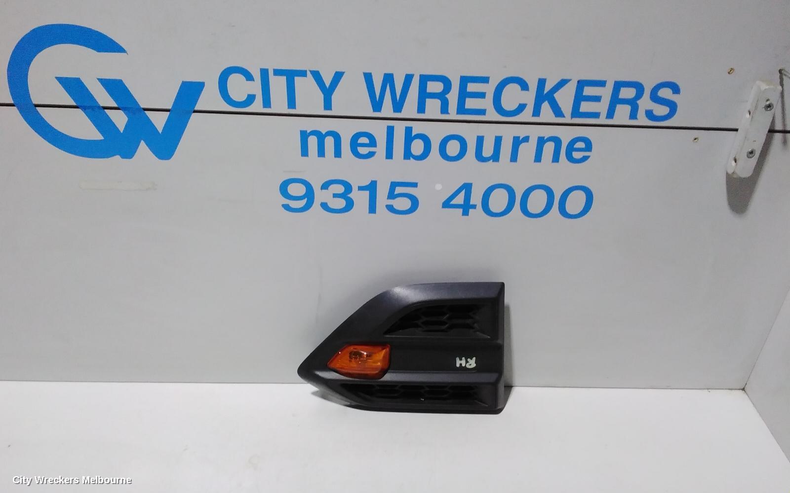 FORD RANGER RIGHT INDICATOR/FOG/SIDE, GUARD VENT, W/ REPEATER LAMP, PX SERIES 2-3, 06/2015 ONWARDS