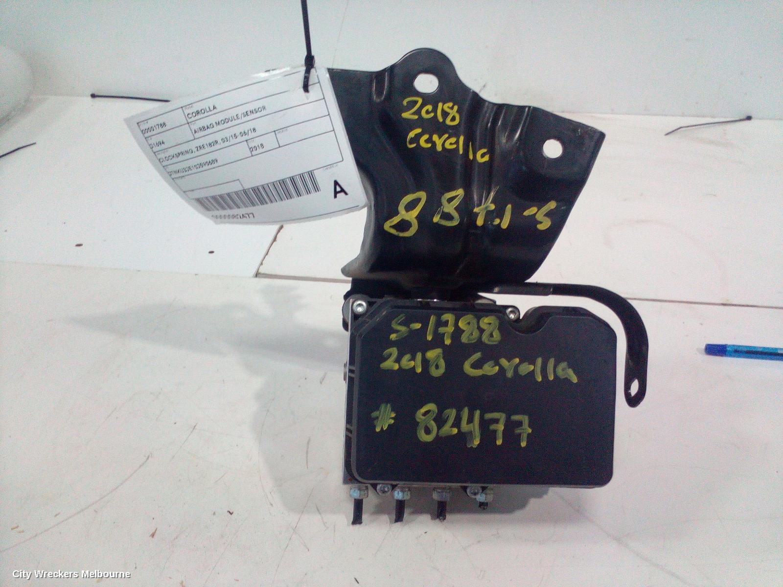 TOYOTA COROLLA ABS PUMP/MODULATOR, ZRE182R, HATCH, NON HYBRID, 03/2015 - 06/2018