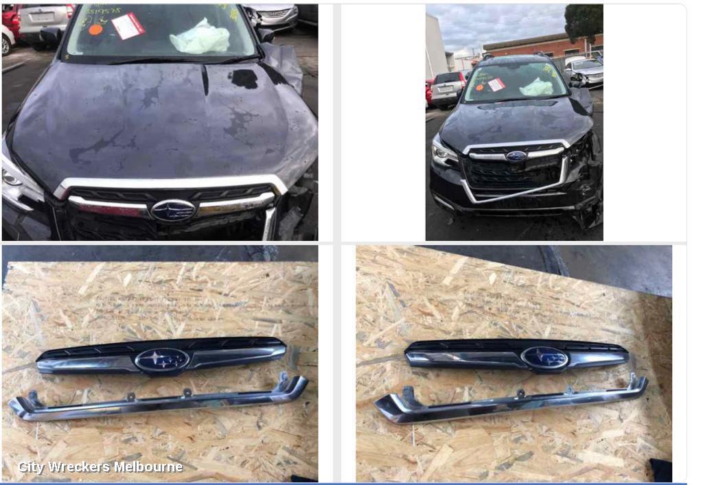 SUBARU FORESTER GRILLE, RADIATOR GRILLE (UPPER), SJ, CHROME, 12/2012 - 01/2016