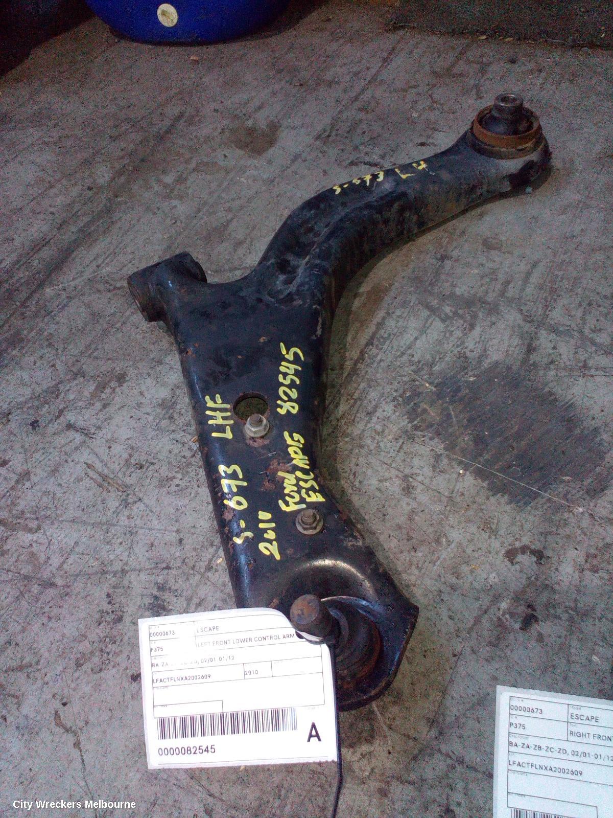 FORD ESCAPE LEFT FRONT LOWER CONTROL ARM, BA-ZA-ZB-ZC-ZD, 02/2001 - 01/2012