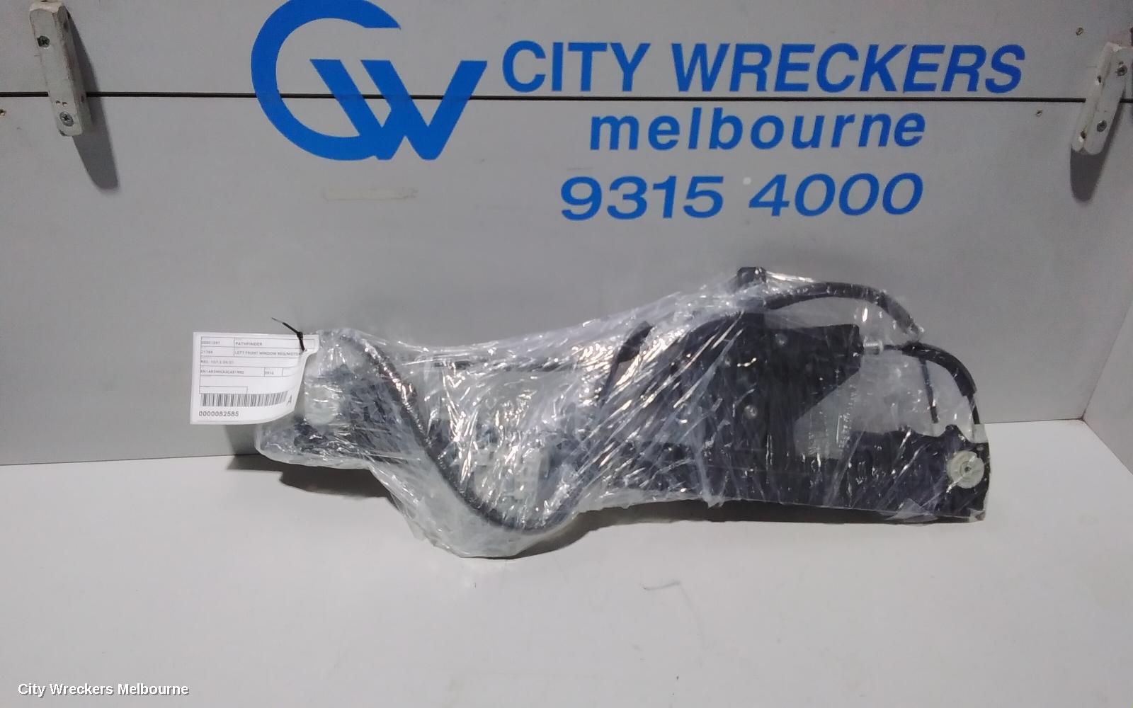 NISSAN PATHFINDER LEFT FRONT WINDOW REG/MOTOR, R52, 06/2013 - 04/2021