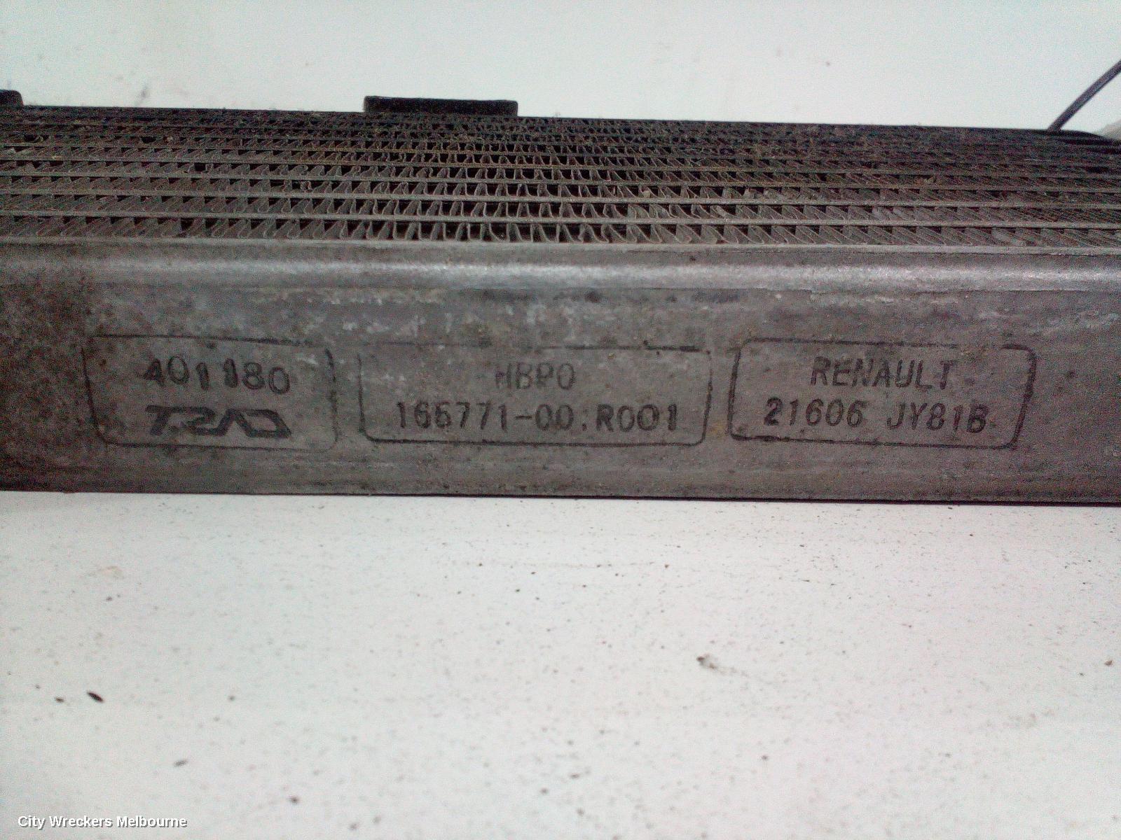 RENAULT KALEOS INTERCOOLER, H45 09/2008 - 10/2011