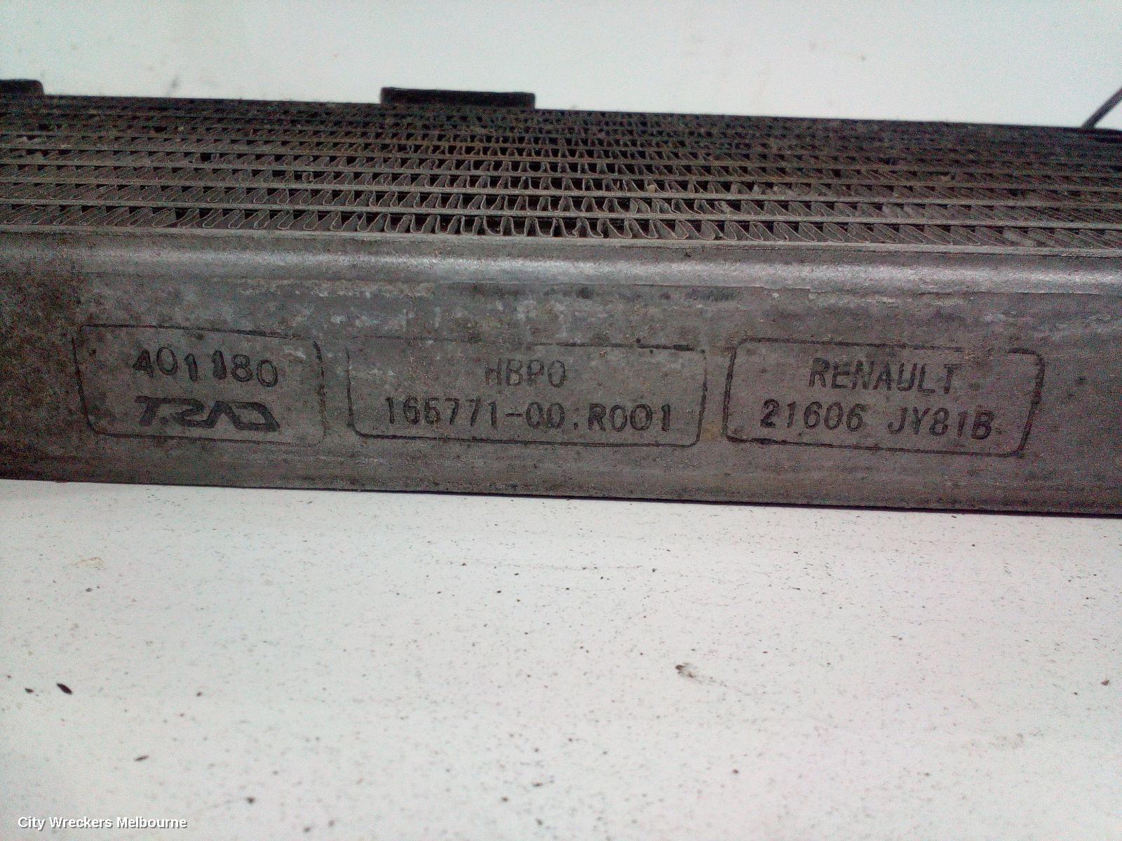 RENAULT KALEOS INTERCOOLER, H45 09/2008 - 10/2011