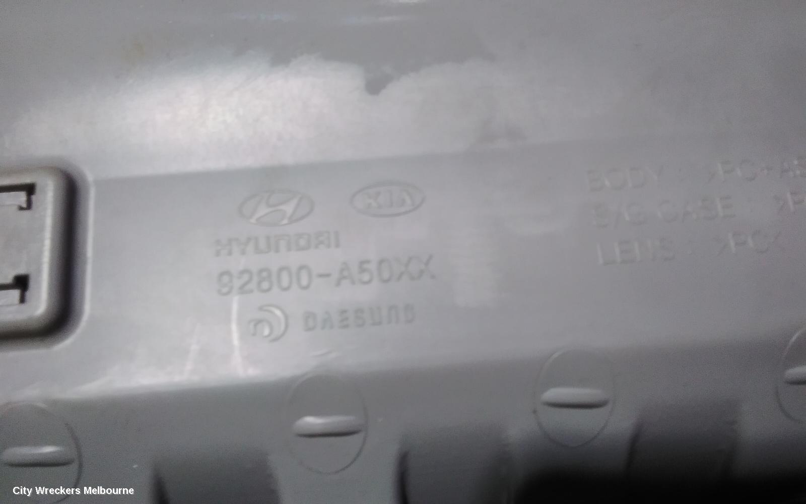 HYUNDAI I30 COURTESY LIGHT, FRONT, W/ SUNGLASS HOLDER TYPE, GD, 03/2012 - 02/2017