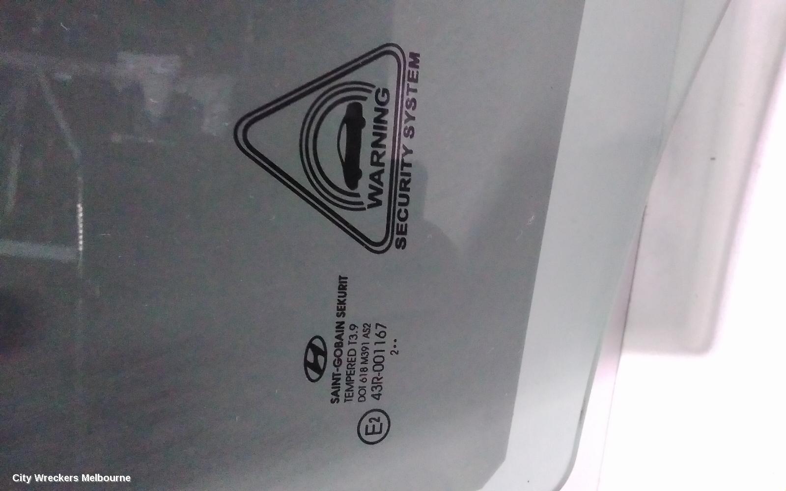 HYUNDAI I30 RIGHT FRONT DOOR WINDOW, GD, WAGON, 02/2012 - 07/2016