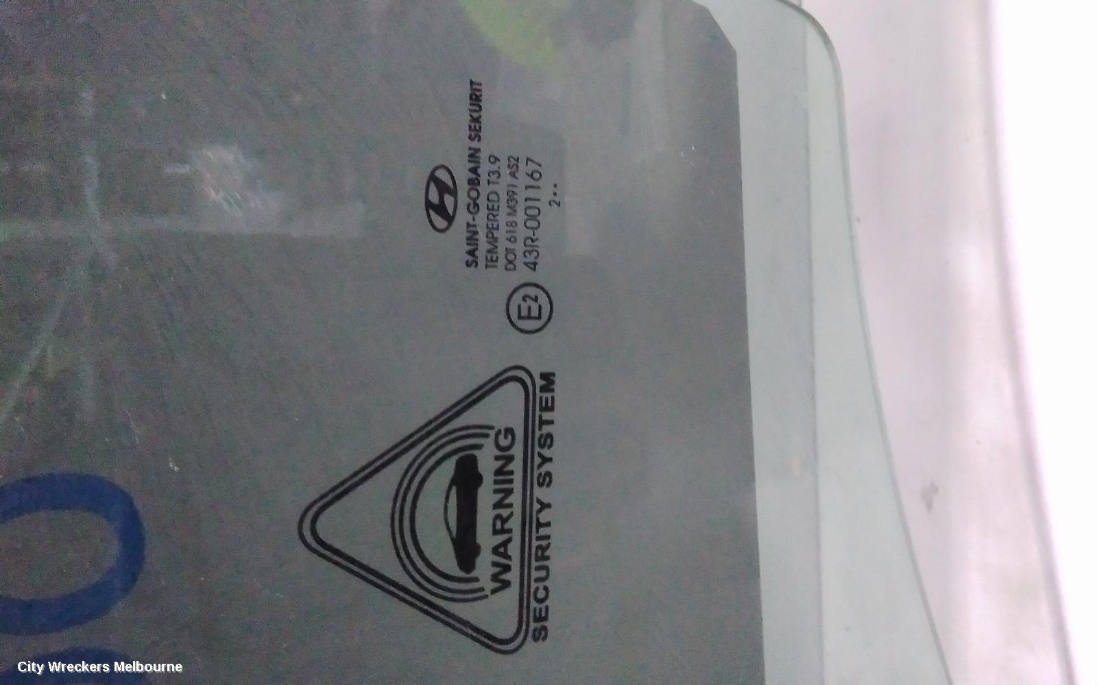 HYUNDAI I30 LEFT FRONT DOOR WINDOW, GD, WAGON, 02/2012 - 07/2016