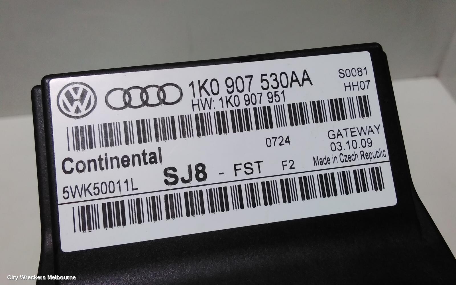 VOLKSWAGEN GOLF, GEN 6, 10/2008 - 12/2015, GATEWAY MODULE 1K0 907 530 AA: 82692