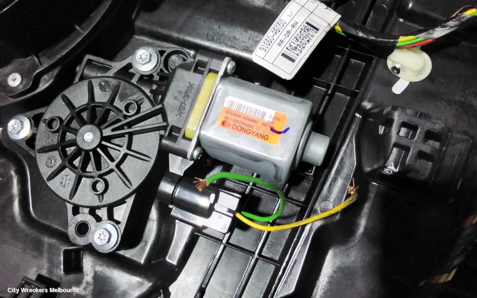 HYUNDAI I30 RIGHT REAR WND REG/MOTOR, GD, WAGON, DOOR REG ASSY (REG AND MOTOR), 02/2012 - 02/2017