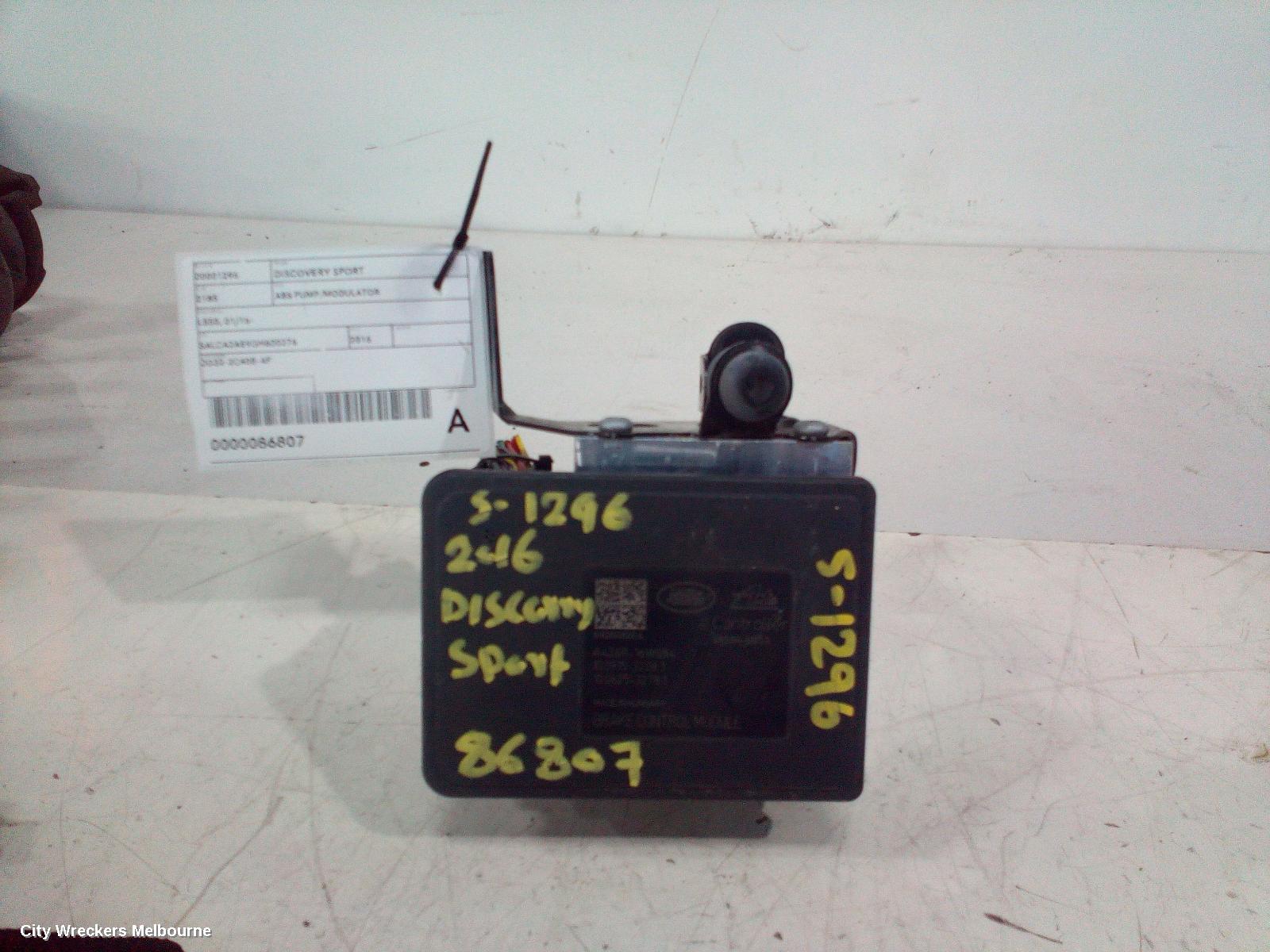 LAND ROVER DISCOVERY SPORT ABS PUMP/MODULATOR, L550, 01/2015 ONWARDS