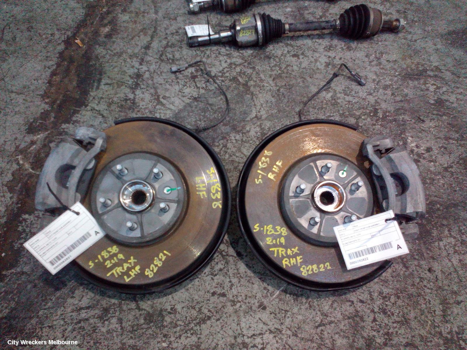 HOLDEN TRAX RIGHT FRONT HUB ASSEMBLY, TJ SERIES, 08/2013 - 12/2020