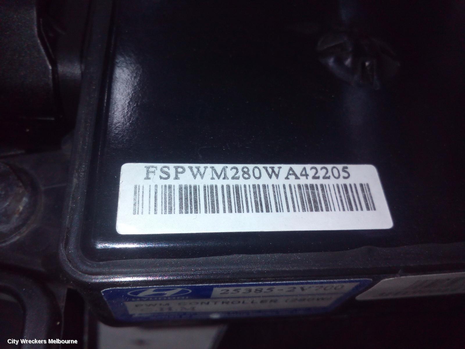 HYUNDAI VELOSTER FAN, RADIATOR FAN, FS, TURBO TYPE, 07/2012 - 02/2018