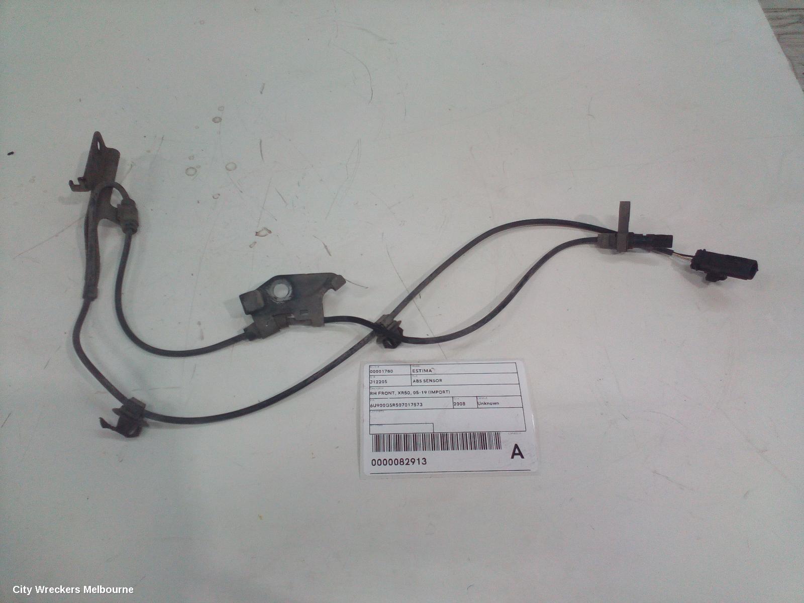 TOYOTA ESTIMA ABS SENSOR, RH FRONT, XR50, 05-19 (IMPORT)