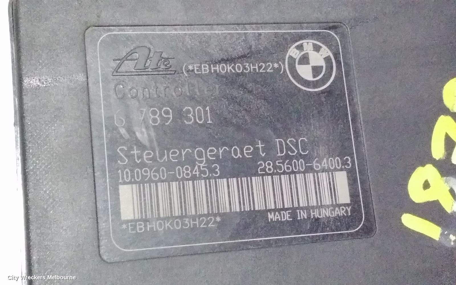 BMW 3 SERIES ABS PUMP/MODULATOR, E90, SEDAN, ON MODULE P/N 34512460468, 03/2005 - 01/2012