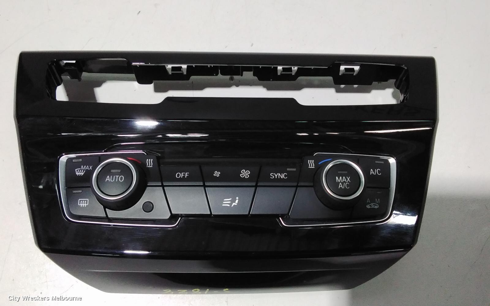 BMW X1 HEATER/AC CONTROLS, DUAL ZONE CLIMATE CONTROL TYPE, NON SEAT WARMER TYPE, F48, 08/2015 ONWARDS
