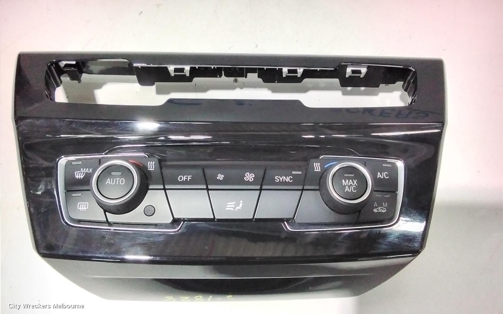 BMW X1 HEATER/AC CONTROLS, DUAL ZONE CLIMATE CONTROL TYPE, NON SEAT WARMER TYPE, F48, 08/2015 ONWARDS