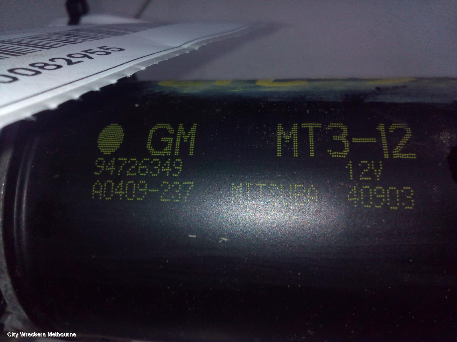 HOLDEN COLORADO WIPER MOTOR, FRONT, RG/RG 7, 01/2012 - 12/2020