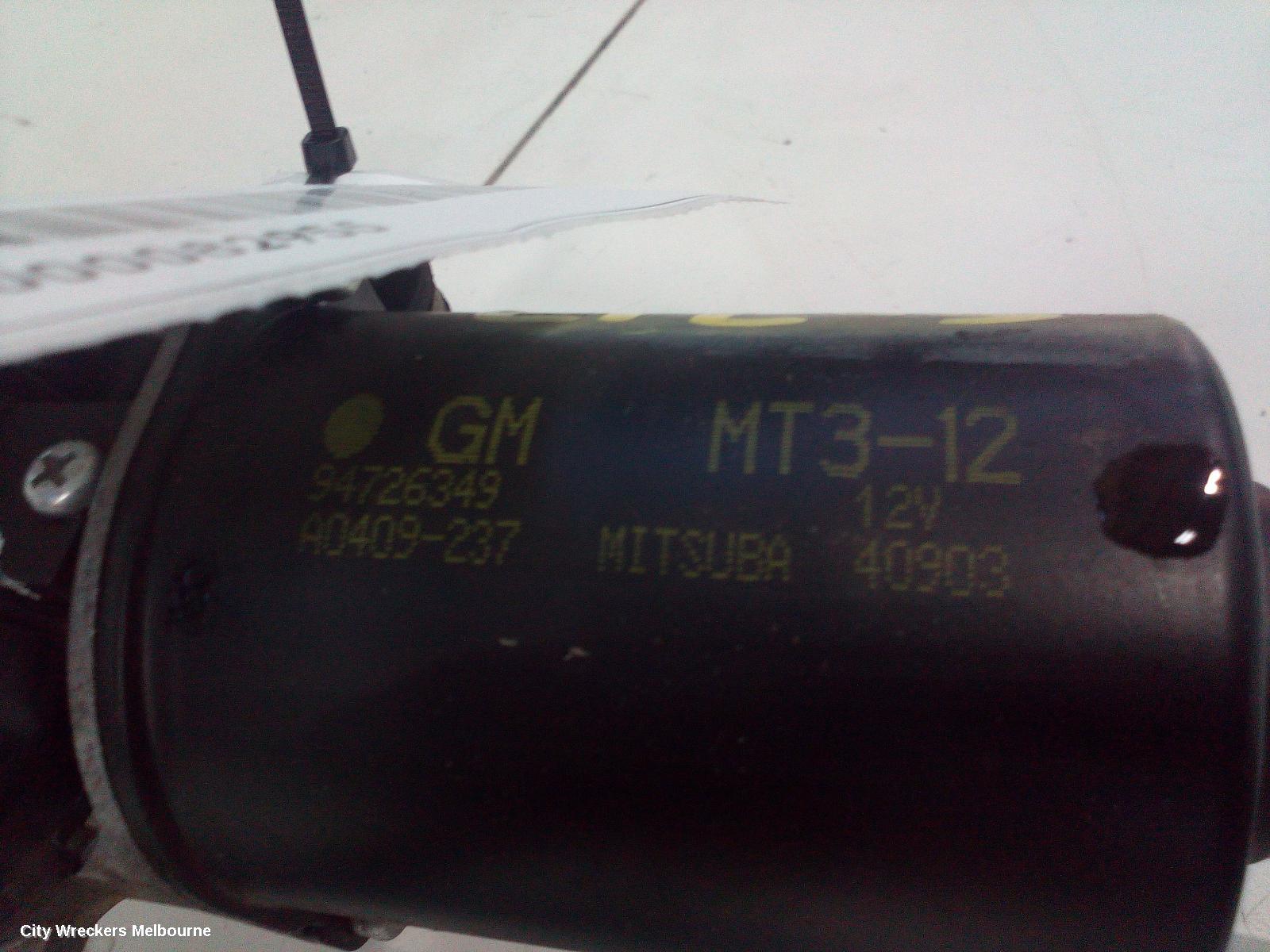 HOLDEN COLORADO WIPER MOTOR, FRONT, RG/RG 7, 01/2012 - 12/2020