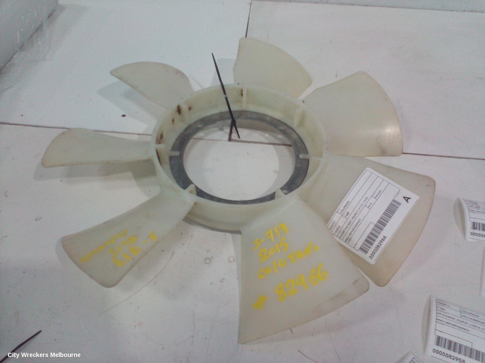 HOLDEN COLORADO FAN, ENGINE FAN ASSY, RG/RG 7, 01/2012 - 12/2020