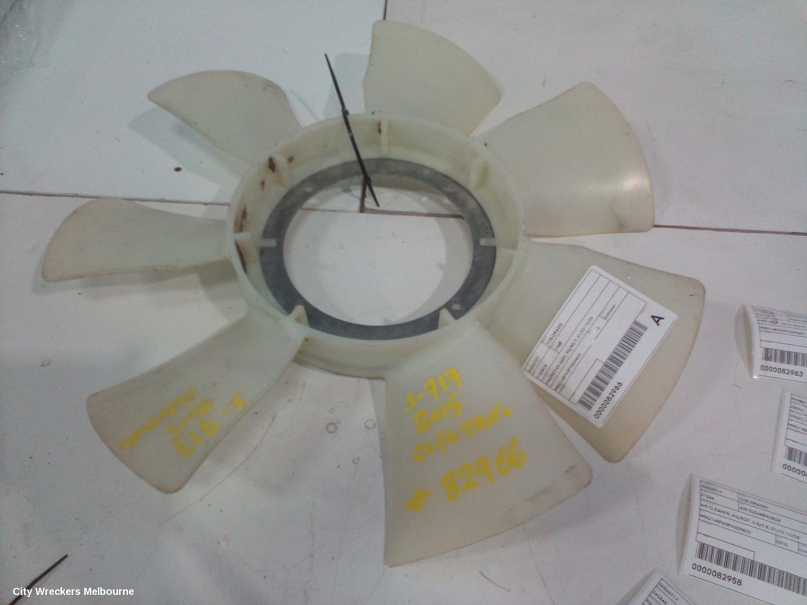 HOLDEN COLORADO FAN, ENGINE FAN ASSY, RG/RG 7, 01/2012 - 12/2020