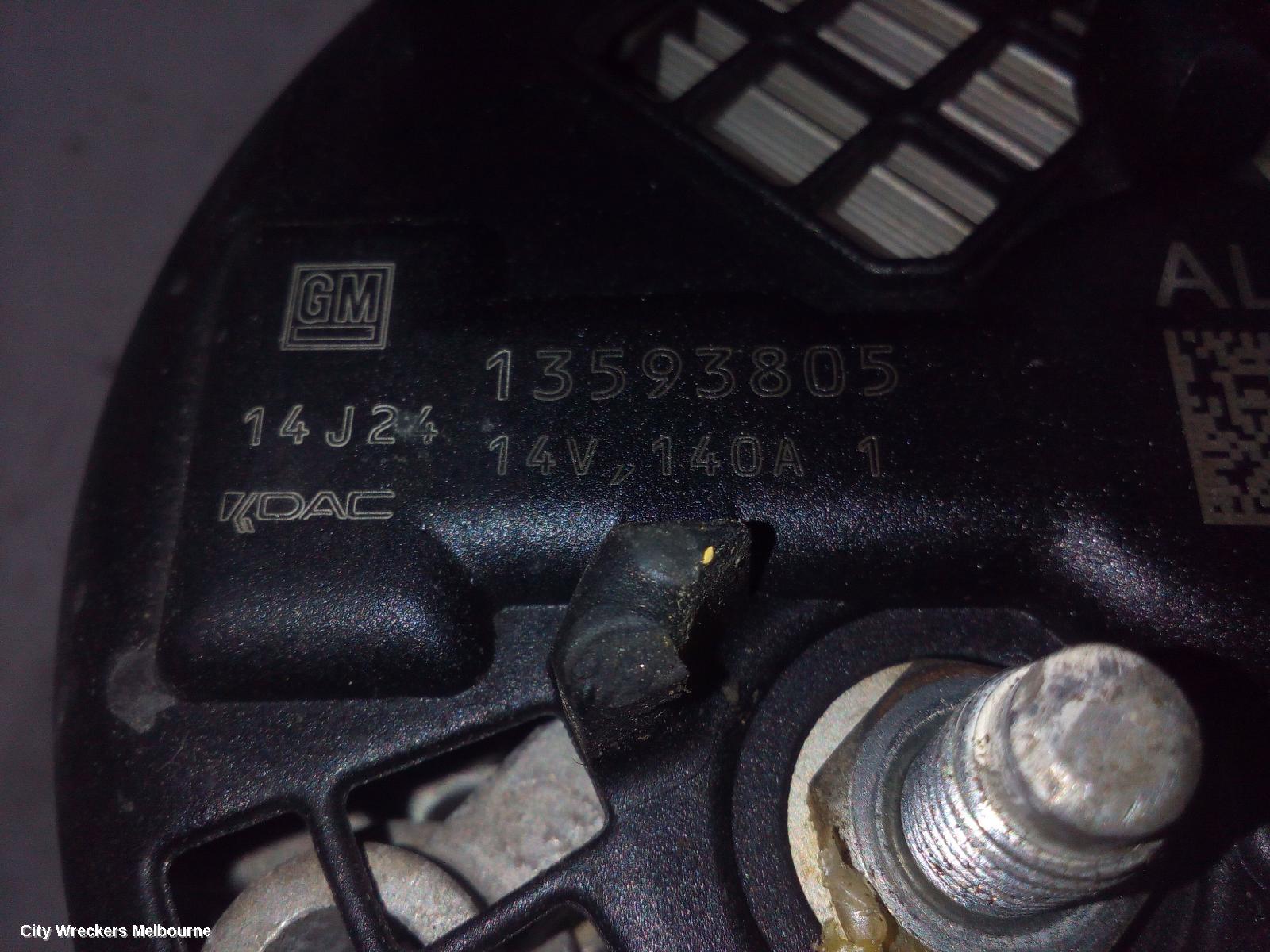 HOLDEN COLORADO ALTERNATOR, DIESEL, RG/RG 7, 01/2012 - 12/2020