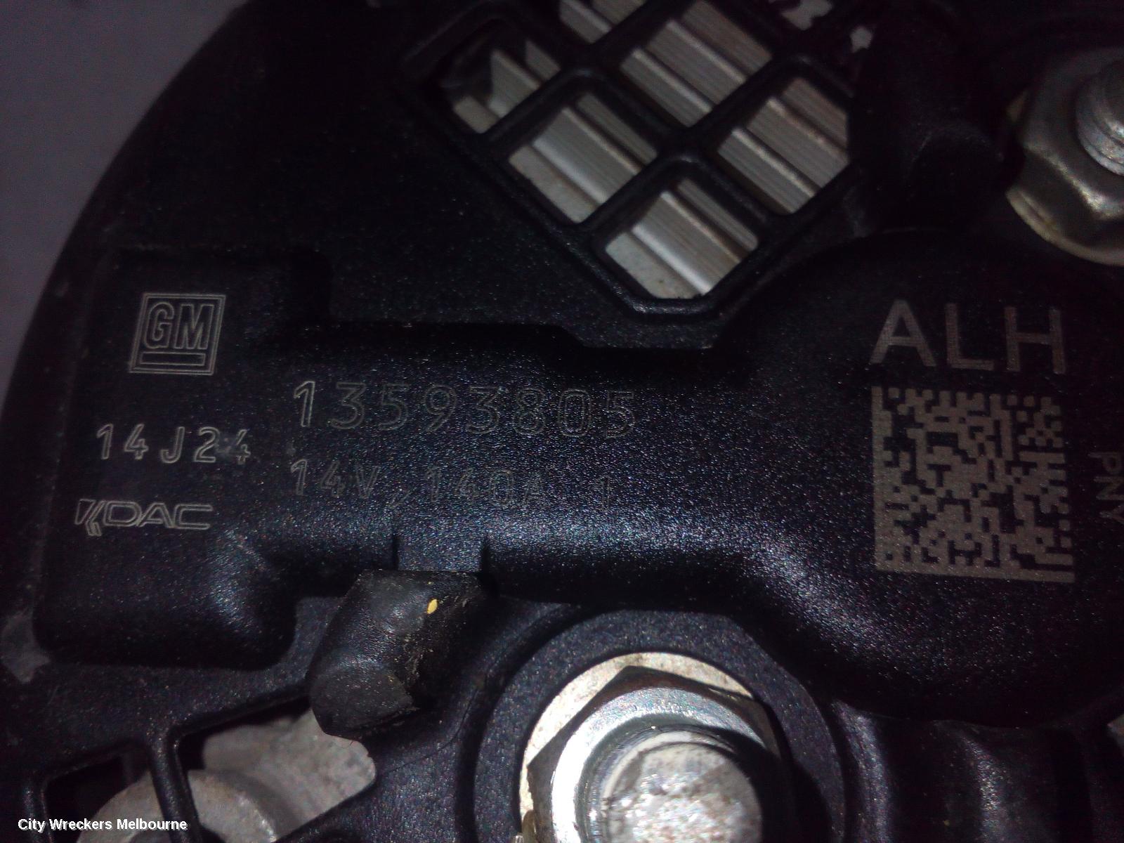 HOLDEN COLORADO ALTERNATOR, DIESEL, RG/RG 7, 01/2012 - 12/2020