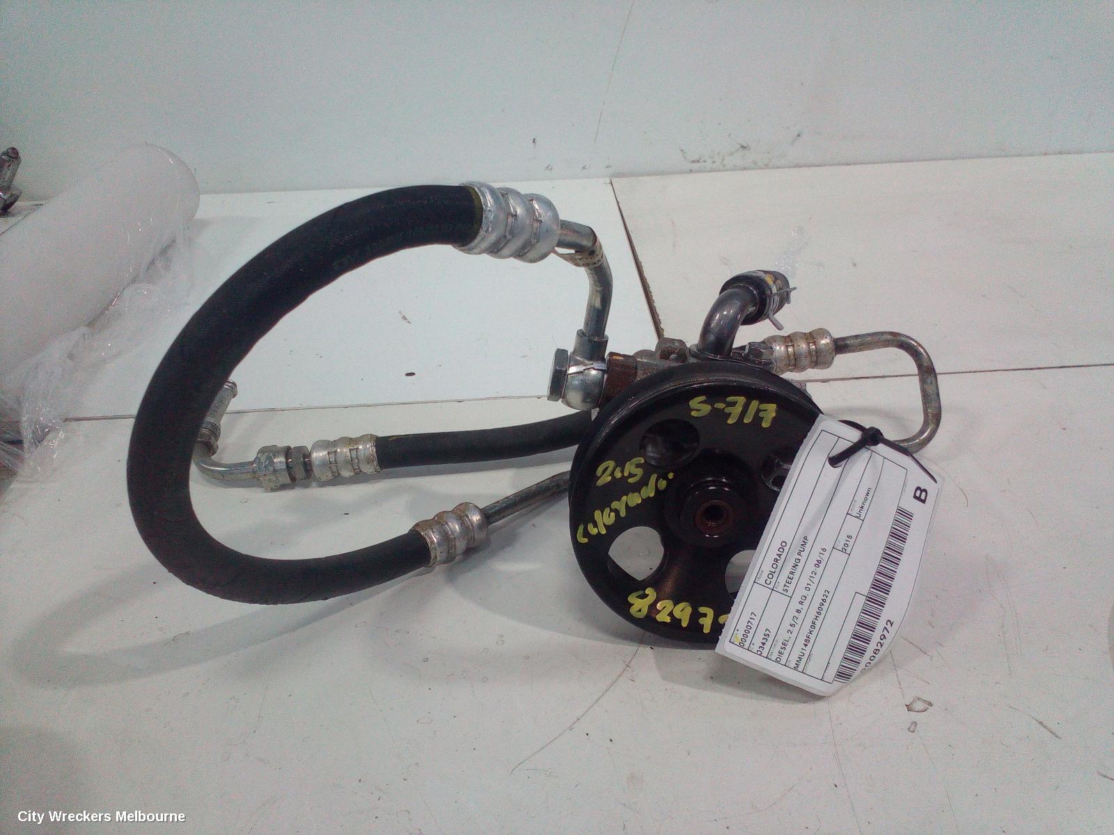 HOLDEN COLORADO STEERING PUMP, DIESEL, 2.5/2.8, RG, 01/2012 - 06/2016