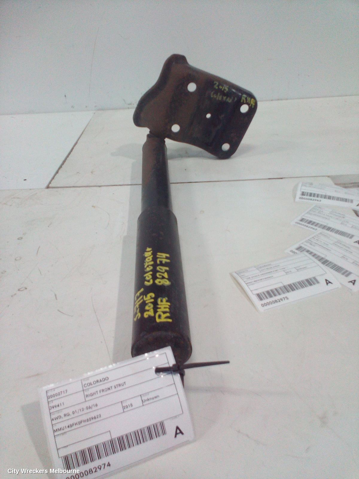 HOLDEN COLORADO RIGHT FRONT STRUT, 4WD, RG, 01/2012 - 06/2016