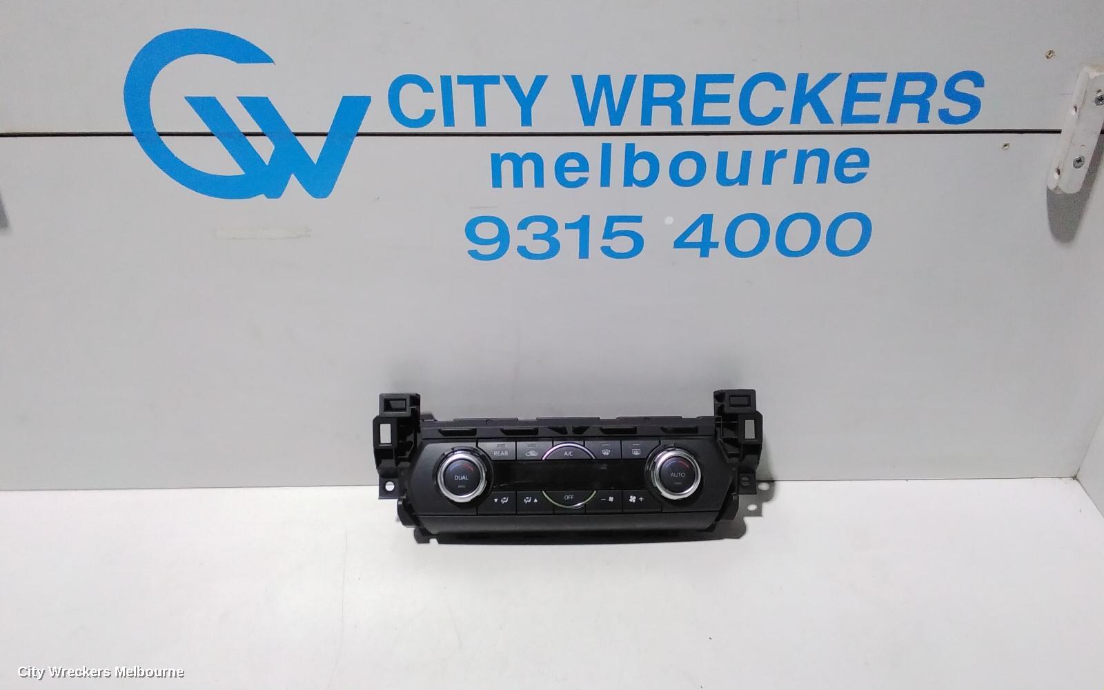 MAZDA CX9 HEATER/AC CONTROLS, FRONT, THREE ZONE CLIMATE CONTROL, HEATED SEAT TYPE, TC, AZAMI TC/TOURING/GT/GT SP, 07/2016 ONWARDS