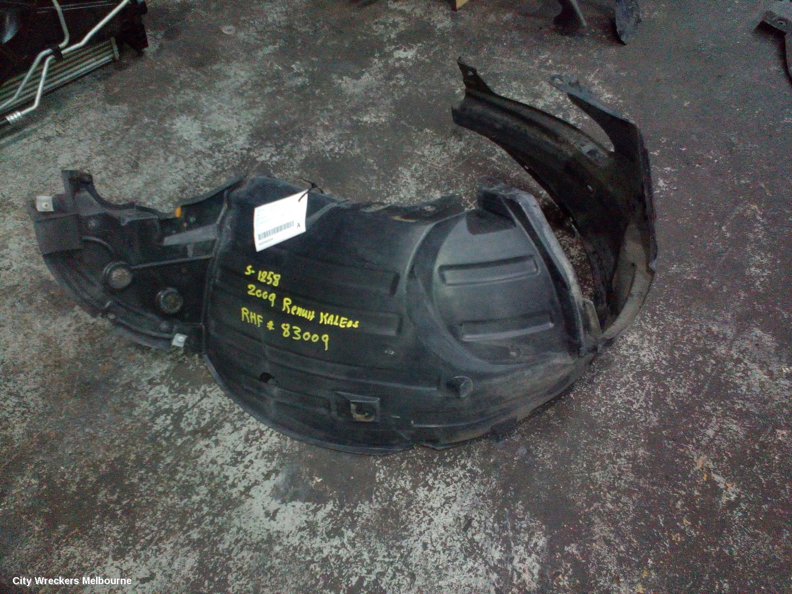 RENAULT KALEOS LEFT GUARD LINER, H45, 09/2008 - 07/2011